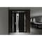 Vdomdoors Aluminum Door Cynex 6116 Black Entry Steel Metal Modern Painted W14+36+14xH80+16 Left Inswing CYNEX6116EXD-BLK-W14+36+14xH80+16-LH-I - alternate 2