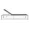 Leisuremod Marlin Patio Chaise Lounge Chair with White Aluminum Frame, Black MLW-77BL - alternate 6