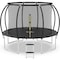 Simple Deluxe Recreational Trampoline with Enclosure Net - Outdoor Trampoline for Kids and Adults Family Happy Ti SOTRPLINEBLK12 - alternate 1