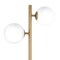 Homeroots 70" Brass Two Light Tree Floor Lamp With White Frosted Glass Globe Shade 523543 - alternate 4