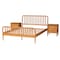 Baxton Studio Lucera Mid-Century Oak Brown Queen Size 3-Piece Bobbin Bedroom Set 257-14017-14123-14123-ZORO - alternate 6