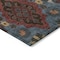 Homeroots 9' X 12' Denim Blue Brick Red And Brown Oriental Washable Indoor Outdoor Area Rug 597684 - alternate 4