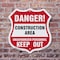 Signmission Construction Area Shield Sign Danger! Un, 6 Inch X 6 Inch, Plastic Sign SHI-P-6-373 - alternate 3