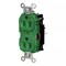 Hubbell Wiring Device-Kellems Straight Blade Receptacle, 5-15R, 15 A, 125V AC, 2 Pole, 3 Wire, Surface Mount, Grounded HBL8200STGN - alternate 1