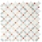 Andova Tiles Martha Spring Orange Floral Marble Look Polished Natural Stone Wall & Floor Mosaic Tile ANDMART466 - alternate 5
