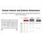 Tekton Rolling Tool Cabinet, 11 Drawer, Black, Steel, 60 in W x 27 in D x 41-1/2 in H OCL63102STM - alternate 10