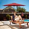 Simple Deluxe 9ft Outdoor Market Table Patio Umbrella w/ Button Tilt, Crank and 8 Sturdy Ribs for Garden, Red, 2PK LGBRLA9REDX2 - alternate 4