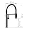 Blanco culina Mini Pull-Down 1.5 GPM, Matte Black 527481 - alternate 3