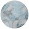 Homeroots 8' Round Teal Round Abstract Washable Non Skid Indoor Outdoor Area Rug 559537 - alternate 6