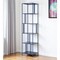 Homeroots 76" Blue Metal Five Tier Etagere Bookcase 527561 - alternate 5