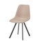 Leisuremod Markley Modern Leather Dining Chair With Metal Legs in Taupe, 2PK MC18TP2 - alternate 6