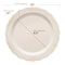 Smarty Had A Party 10" Ivory with Gold Vintage Rim Round Disposable Plastic Dinner Plates (120 Plates), 120PK 860IVG-CASE - alternate 6