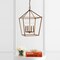 Jonathan Y Pagoda 16" 4-Light Classic Traditional Metal Cage Lantern LED Pendant, Antique Gold JYL7437B - alternate 8