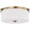 Nuvo Liam, 3 Light Flush Mount, Burnished Brass, White Opal Glass 60/8207 - alternate 1