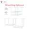 Shuntong Atlas Pro 4 x 8 ft Overhead Garage Storage Rack, 1250lbs Weight Capacity, White AT-OH48PRO-WH - alternate 6