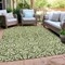 Homeroots 3' X 5' Olive Green And Ivory Damask Washable Indoor Outdoor Area Rug 595175 - alternate 6