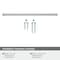 Amerock Blackrock 12-5/8 inch 320mm Center-to-Center Satin Nickel Cabinet Pull BP55284G10 - alternate 4