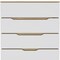 Homeroots 32" White and Natural Four Drawer Dresser 543994 - alternate 6