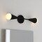 Vaxcel Zurich 2-Light Black Modern Wall Sconce, Cone Shade, Bathroom Vanity Fixture W0534 - alternate 5