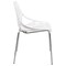 Leisuremod Modern Asbury Dining Chair with Chromed Legs, White, 4PK AC16W4 - alternate 4