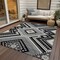Homeroots 8' X 10' Black Gray And Ivory Tribal Washable Indoor Outdoor Area Rug 598097 - alternate 3