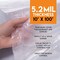 Xpose Safety Tarp, 10 ft x 100 ft, 5.2 Mil, White, Polyethylene C-610IS-X - alternate 3