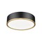 Z-Lite Bradley 1 Light Flush Mount, Matte Black and Modern Gold, 16 In W 1018F16-MB-MGLD-LED - alternate 2