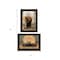 Homeroots Set Of Two Harvest Moon with A Black Cat and Truck 2 Black Framed Print Kitchen Wall Art, 2PK 407940 - alternate 3