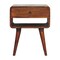 Homeroots 22" Brown Solid Wood One Drawer Nightstand 651606 - alternate 1