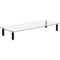 Lorell 4-leg Single Shelf Glass Monitor Stand 99533 - alternate 1