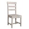 Homeroots Set of Two White Wood Ladder Back Dining Side Chairs 522051 - alternate 7