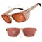 Ergodyne Translucent Tan Frame Bronze Mirror Lens Safety Glasses, AFAS Polarized Mirrored Lenses SIXTEN-AFASPM - alternate 8
