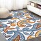 Jonathan Y Julien Paisley High-Low Orange/Blue 5 ft. x 8 ft. Indoor/Outdoor Area Rug AMC102B-5 - alternate 6