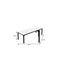 Homeroots 46" White and Black Wood and Iron Dining Table 635743 - alternate 3