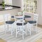 Whitewood Industries Extension Dining Tables, 45 in L, 38 in H, Parawood, 5 Piece Set K05-42DPT-27-S61724 - alternate 4