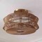 Jonathan Y Maya 23.75" 2-Light Bohemian Farmhouse 2-Tier Metal Hand-Woven Paper Rope Tapered Drum LED Semi Flus JYL1612A - alternate 6