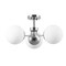 Jonathan Y Olivier 23.5" 3-Light Bohemian Farmhouse Iron/Frosted Glass LED Semi Flush Mount, Chrome JYL7600F - alternate 6
