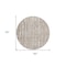 Homeroots 8' Brown And Ivory Round Abstract Washable Indoor Outdoor Area Rug 588500 - alternate 4