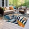 World Rug Gallery Tropical Leaves Indoor/Outdoor Area Rug 6 ft 6 in x 6 ft 6 in Square Multi 8012MULTI6SQ - alternate 1