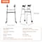 Vevor 2 in 1 Folding Walker with Armrest Pads & 5 in Solid Wheel Height Adjustable FBL810277 - alternate 4