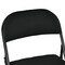 Homeroots Set of Four Black Faux Leather and Steel Folding Chairs, 4PK 719405 - alternate 2