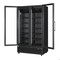 Koolmore 47 in. Two-Door Commercial Display Merchandiser Refrigerator in Sleek Black, 35 cu. ft. ETL Listed KM-MDR-2GD-35CNL-BK - alternate 4