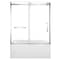 Kingston Brass 60" Acrylic Alcove Left-Hand Drain Tub with Right Sliding Tub Door, White/Polished Chrome KVTAP6032L221 - alternate 1