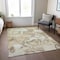 Homeroots 10' X 14' Taupe And Ivory Abstract Washable Indoor Outdoor Area Rug 609845 - alternate 6