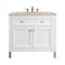 James Martin Vanities Chicago 36" Single Vanity, Glossy White, w/ 3 CM Tajnar Eclos Top 503-V36-GW-3TJR - alternate 1