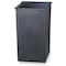 Safco 36 gal Square Indoor Plastic Can, Black, Plastic, 17 in 9669 - alternate 1