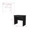 Homeroots 32" Black Wood Computer Desk With Drawer 546420 - alternate 6