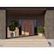Vdomdoors Front Exterior Prehung Aluminum Double Doors Ronex1055 Teak 2 Sidelights Mirrored Clear Glass Entry RONEX1055DEXD-OAK-W14+72+14xH80-LH-I - alternate 2
