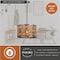Vaxcel Norwood 1L Gray Industrial Woven Wood Drum Pendant Hanging Ceiling Light P0363 - alternate 5