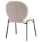 Leisuremod Celestial Boucle Dining Side Chair with Black Powder Coated Iron Frame, White CCBL-23W - alternate 4